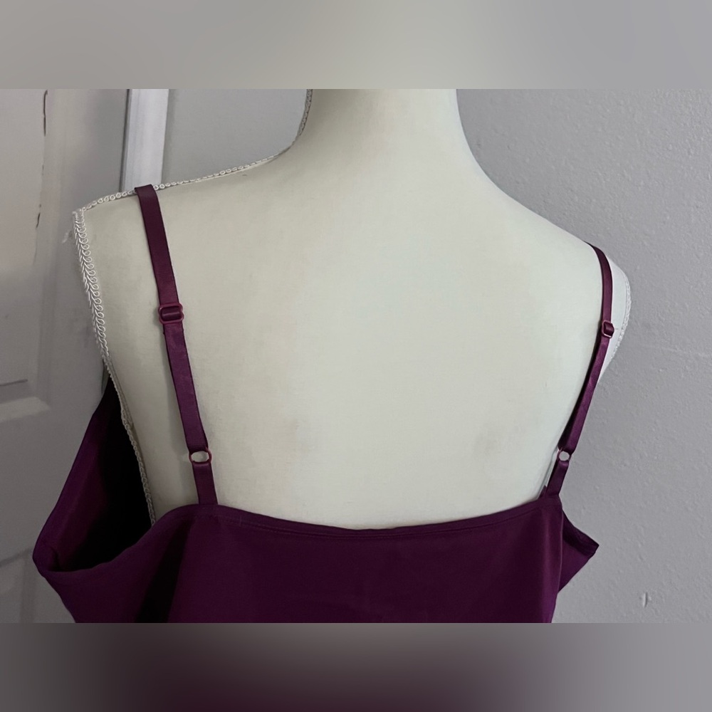 Lane Bryant Purple Aubergine 18/20 Fitted Adjustable Strap Camisole - Picture 7 of 8